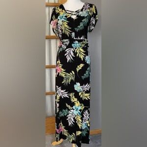 Westport Black and Pink Floral Dress